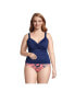 Фото #4 товара Plus Size DD-Cup Chlorine Resistant Underwire Tankini Swimsuit Top