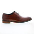 Фото #1 товара Zanzara Shaw ZZ1641C Mens Brown Leather Oxfords & Lace Ups Plain Toe Shoes