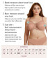 ფოტო #8 პროდუქტის Plus Size Full Figure Zip Up Front Closure Sports Wirefree Bra 9266