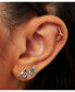 ფოტო #3 პროდუქტის Silver Plated Stud Earrings Set HP, Deathly Hallows, and Golden Snitch- 3 Pairs