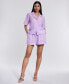 ფოტო #9 პროდუქტის Women's Short-Sleeve Button-Up Shirt