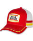 Фото #1 товара Men's Red, White Kyle Busch Retro Stripe Snapback Adjustable Hat