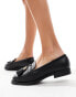 London Rebel Katy flat shoe in black PU черный, 41 - фото #4