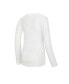 ფოტო #3 პროდუქტის Women's White, Red St. Louis Cardinals Long Sleeve V-Neck T-shirt and Gauge Pants Sleep Set