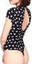 Фото #2 товара Free People 188062 Womens Billie Short sleeves Bodysuit Black Size Medium