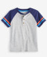 Toddler Boys Colorblocked Henley T-Shirt, Created for Macy's