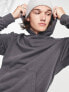 Фото #1 товара ADPT washed oversized hoodie in dark grey