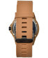 ფოტო #5 პროდუქტის Unisex Sandhill Brown Silicone Strap Watch 44mm