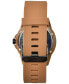 Unisex Sandhill Brown Silicone Strap Watch 44mm