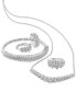 ფოტო #2 პროდუქტის EFFY® Diamond Cluster Hoop Earrings (1 ct. t.w.) in 14k White Gold (Also available in in 14k Two-Tone Gold)