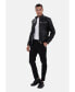 Men's Black Leather Jacket, Cracked