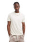 Фото #1 товара Calvin Klein badge t-shirt in beige exclusive to asos