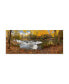 Фото #1 товара Monte Nagler Bond Falls in Autumn Panorama Bruce Crossing Michigan Color Canvas Art - 15" x 20"
