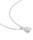 Фото #3 товара Macy's moissanite Oval Solitaire 18" Pendant Necklace (2 ct. t.w.) in Sterling Silver