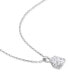 ფოტო #3 პროდუქტის Moissanite Oval Solitaire 18" Pendant Necklace (2 ct. t.w.) in Sterling Silver