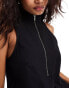 Фото #3 товара COLLUSION cotton motor cross smock top in black