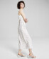 Фото #3 товара Women's Satin Sleeveless Maxi Dress, Created for Macy's
