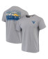 ფოტო #2 პროდუქტის Men's Gray West Virginia Mountaineers Comfort Colors Campus Scenery T-shirt