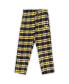 Men's Navy Distressed West Virginia Mountaineers Big and Tall 2-Pack T-shirt and Flannel Pants Set