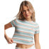 Фото #1 товара SUPERDRY Vintage Stripe Crop T-shirt