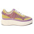 COCONUTS by Matisse Go To Platform Lace Up Womens Purple, Yellow Sneakers Casua