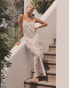 Фото #2 товара 4th & Reckless x Luana Barron agnes crochet maxi beach dress in off white