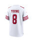 Фото #2 товара Men's Steve Young White San Francisco 49ers Retired Player Game Jersey
