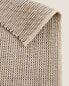 Flecked rectangular cotton jute rug