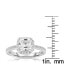 ფოტო #3 პროდუქტის Sterling Silver Asscher-cut Cubic Zirconia Ring