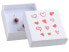 White gift box for jewelry set with hearts HRT-4/A1/A7