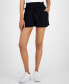 ფოტო #1 პროდუქტის Juniors' Smock-Waist Drawstring Shorts