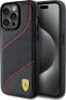 Ferrari Ferrari FEHCP15XPWAK iPhone 15 Pro Max 6.7" czarny/black hardcase Perforated Waves Metal Logo