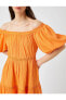 Фото #5 товара Платье Koton Mini с открытыми плечами и объемными рукавами