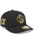 ფოტო #1 პროდუქტის Men's Black Seattle Mariners 2024 Armed Forces Day Low Profile 59FIFTY Fitted Hat