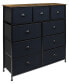 Фото #1 товара 9 Drawer Chest Dresser with Wood Top