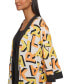 Women's Printed Open-Front Kimono Jacket