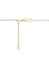 ფოტო #4 პროდუქტის Cultured Freshwater Pearl (5mm) & Rhodolite (5/8 ct. t.w.) Two Stone Adjustable 18" Pendant Necklace in Gold Vermeil, Created for Macy's