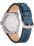 Фото #2 товара Наручные часы American Exchange Quartz Movement Black Leather Strap Analog Watch, 44mm