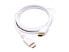 Фото #2 товара Nippon Labs 4K HDMI Cable 10 ft. - White HDMI 2.0 Cable, Supports 1080p, 3D, 216