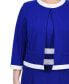 ფოტო #4 პროდუქტის Women's Elbow Sleeve Colorblocked Dress, 2 Piece Set