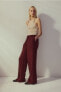 Фото #1 товара Linen-blend Pull-on Pants