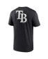 ფოტო #3 პროდუქტის Men's Black Tampa Bay Rays Fashion Over Shoulder Logo Legend T-shirt