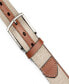 ფოტო #5 პროდუქტის Men's Leather Tab Signature Webbing Logo Belt