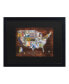 Фото #1 товара Masters Fine Art USA License Plate Map on Wood Matted Framed Art - 15" x 20"