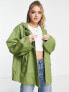 Фото #1 товара Monki parka jacket in khaki