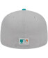 Фото #5 товара Men's Gray, Teal Oakland Athletics 59FIFTY Fitted Hat