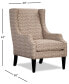 Фото #7 товара Kallison Fabric Wing Chair, Created for Macy's