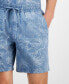 Men's Charlie Relaxed-Fit Palm Leaf-Print 7" Shorts, Created for Macy's