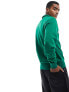 Фото #7 товара Polo Ralph Lauren Sport Capsule logo front half zip sweatshirt in mid green