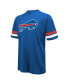 Фото #1 товара Men's Threads Josh Allen Royal Distressed Buffalo Bills Name and Number Oversize Fit T-shirt